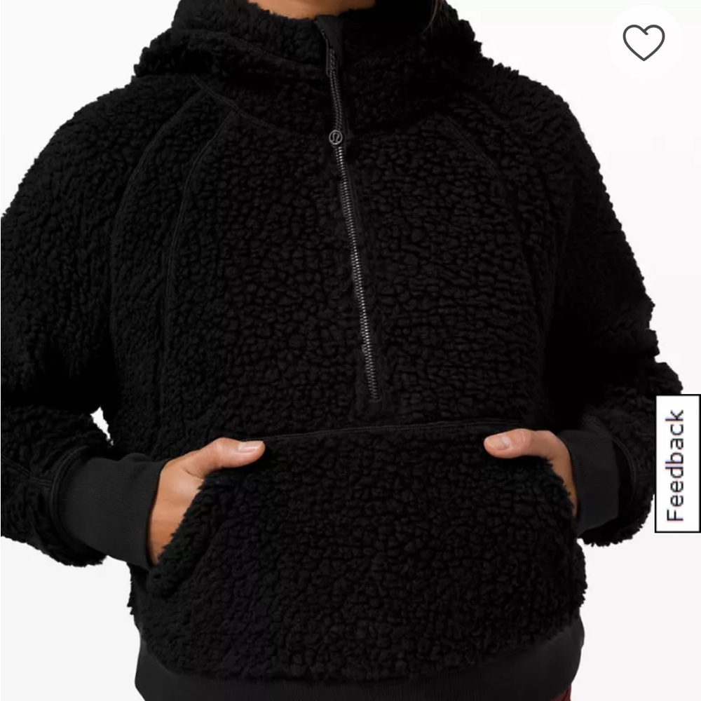 Lululemon oversized Sherpa half-zip